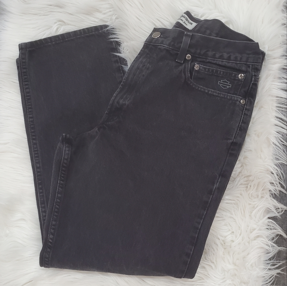 Harley davidson vintage genuine motorclothes relaxed leg jeans